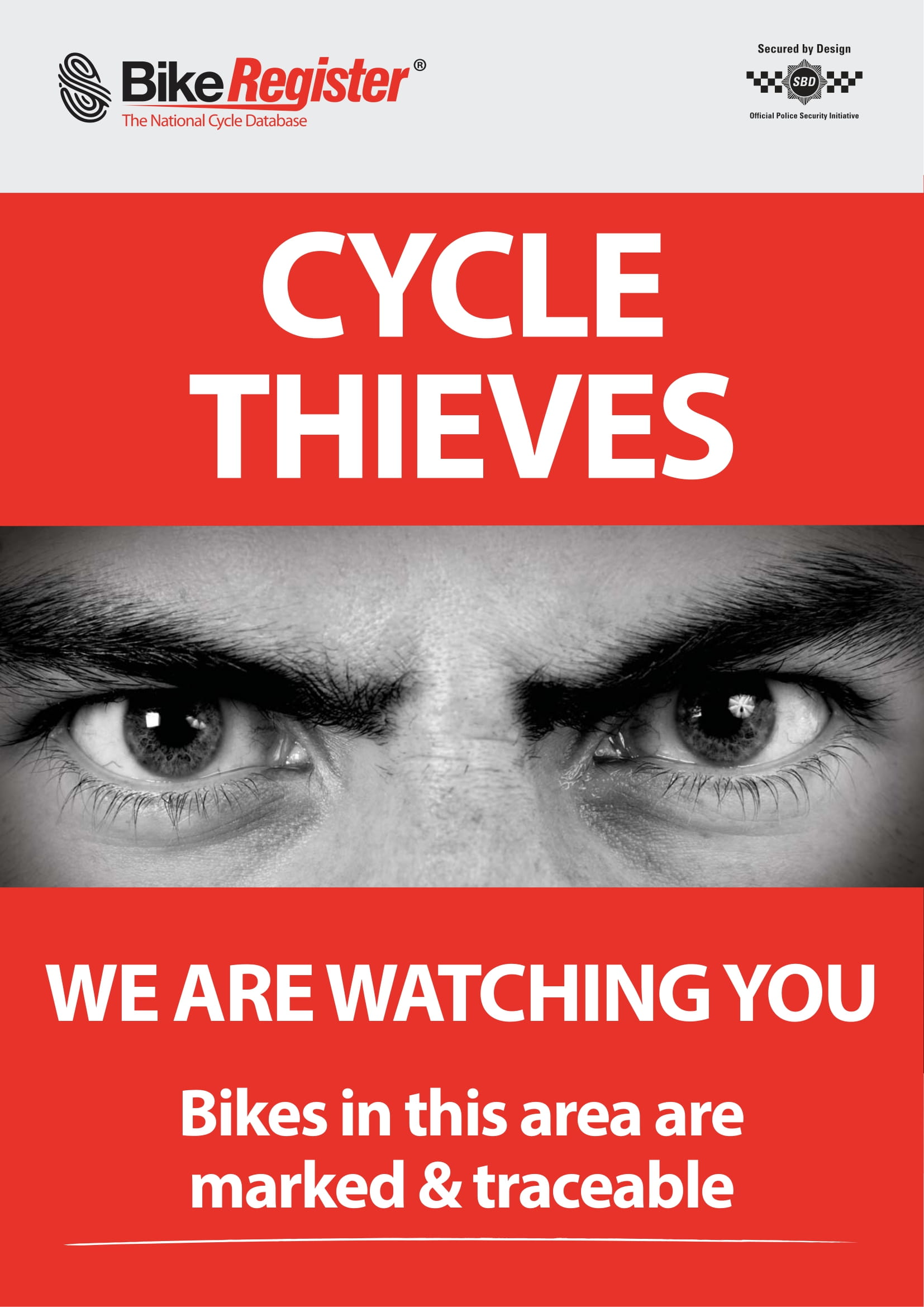 BikeRegister Watching Eyes Poster-1