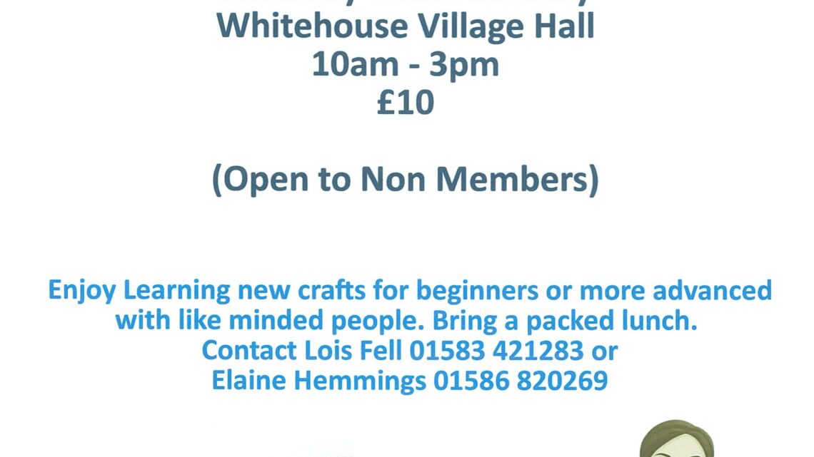 SWI Kintyre Craft day – Whitehouse