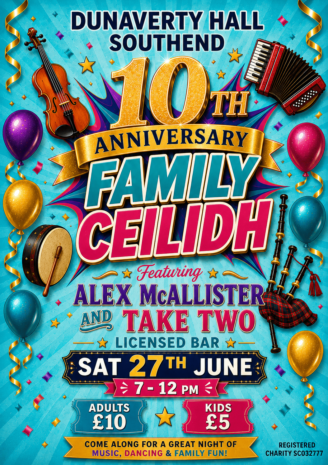 10th Anniversary Family Ceilidh - Southend