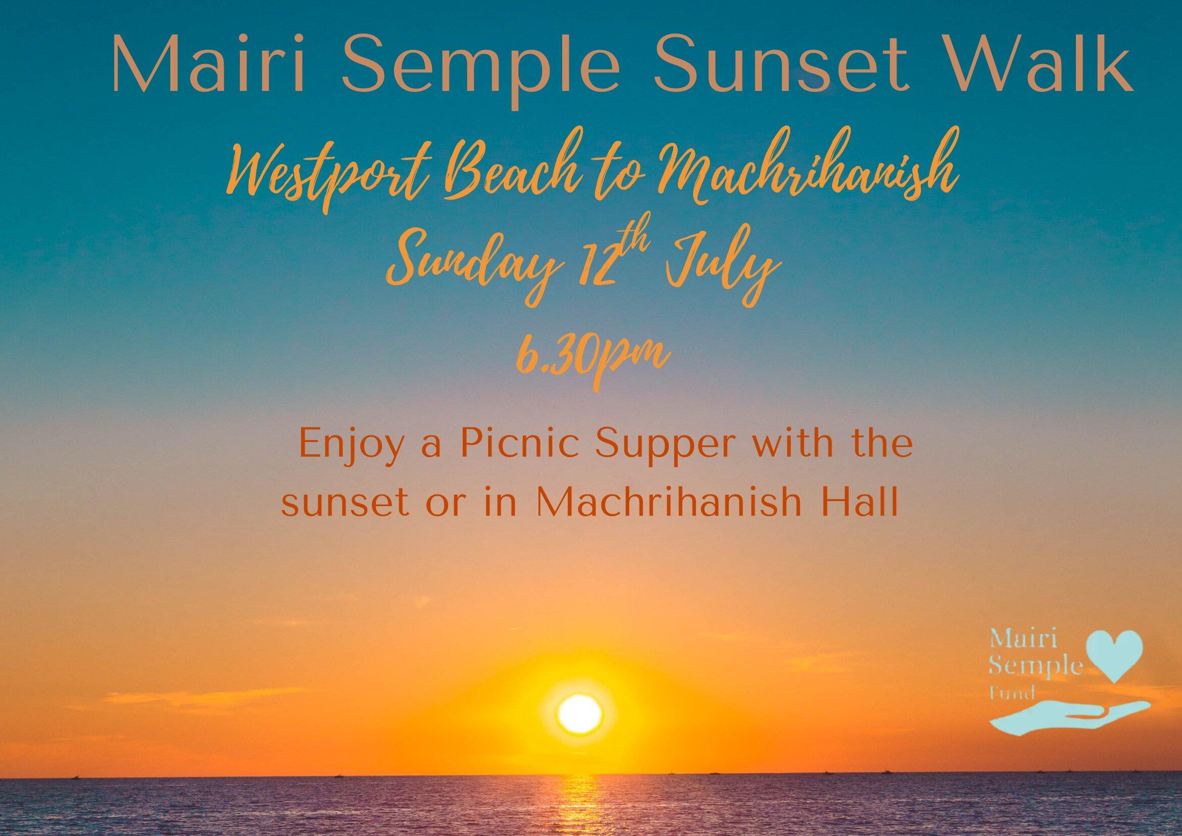 Mairi Semple Sunset Walk - Westport