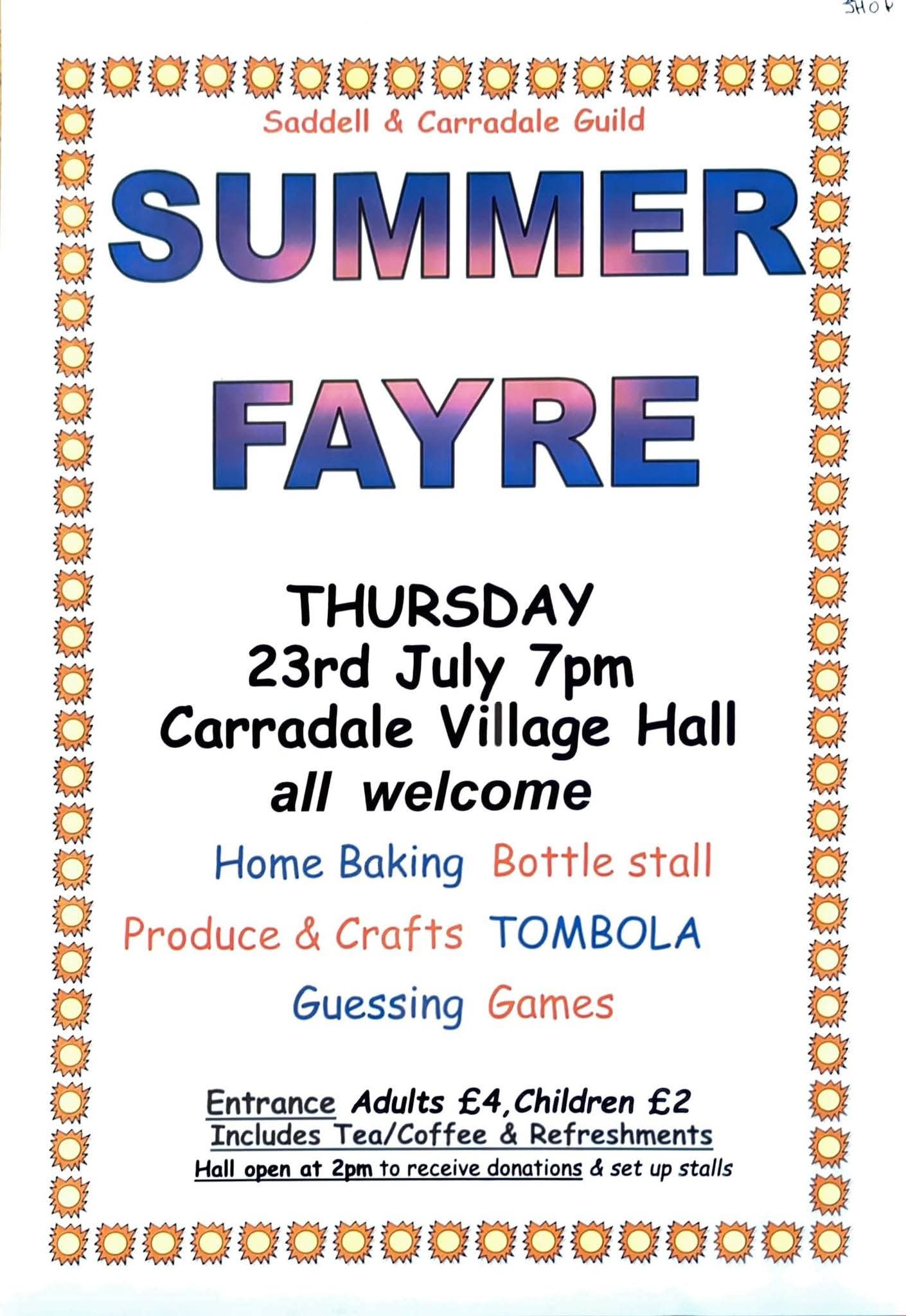 Summer Fayre - Carradale